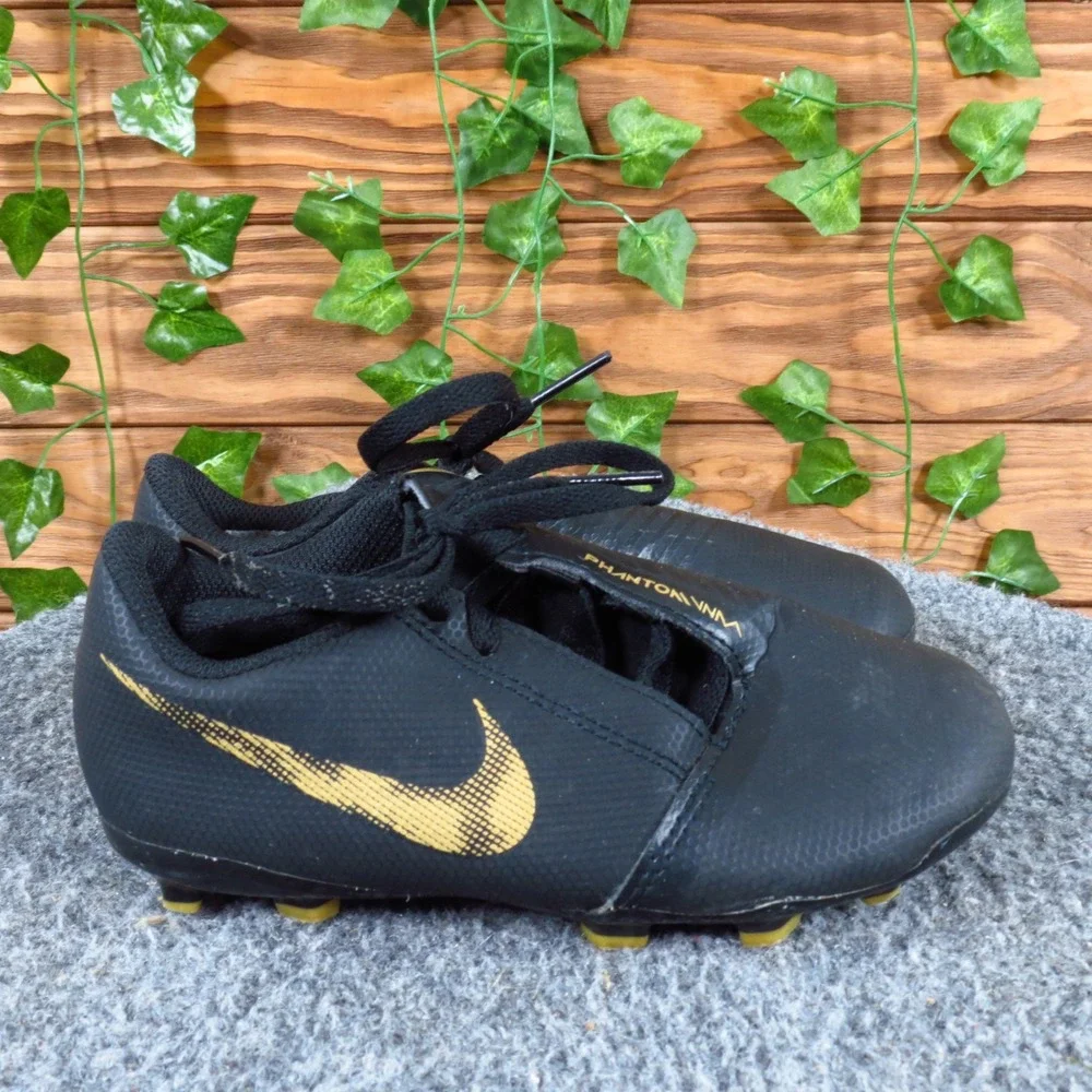 Nike Phantom Venom Club‎ FG Kids Soccer Cleats Size 11 Black Gold Synthetic Firm - Picture 3 of 6